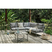 Havana Woven Rope Garden Corner Sofa & Table