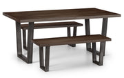 Brooklyn Bench - Dark Oak