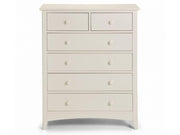 Cameo 4 + 2 Drawer Chest Of Drawers - Stone White