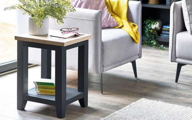 Bordeaux Lamp Table - Dark Grey